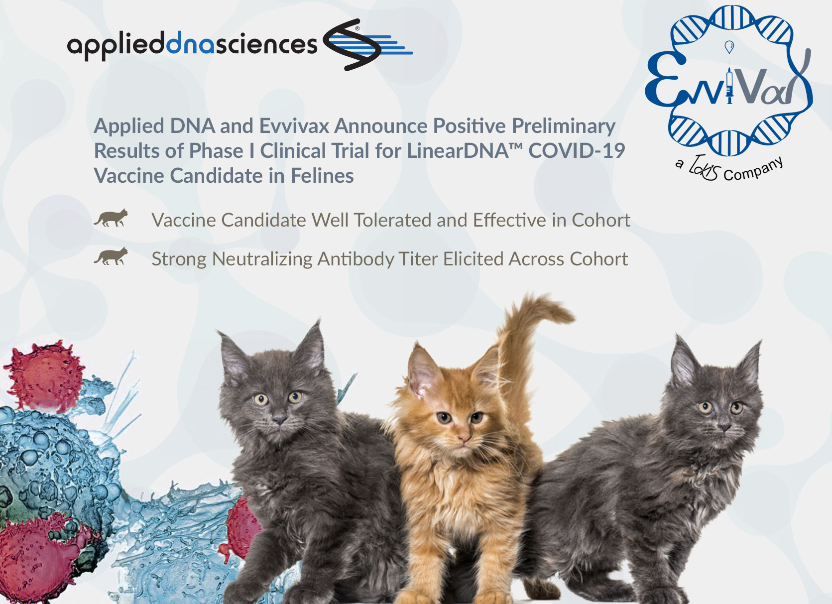 Applied DNA and Evvivax